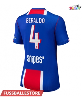 Günstige Paris Saint-Germain Lucas Beraldo #4 Heimtrikot Damen 2026-27 Kurzarm